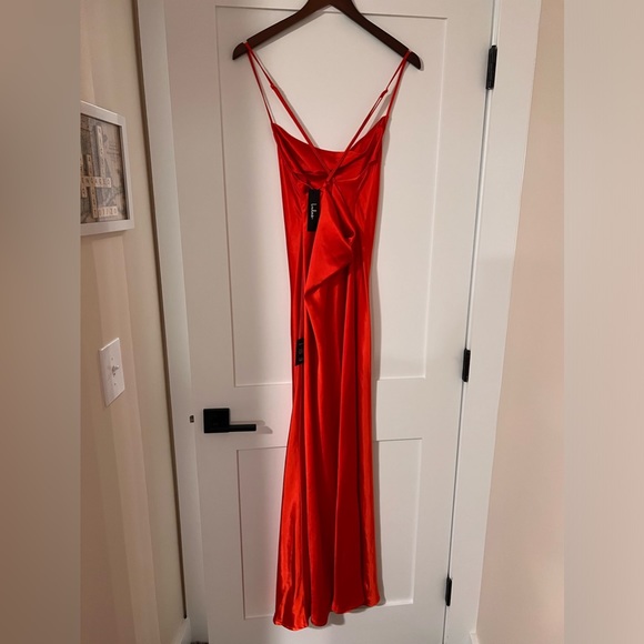 Red Satin Dress - Picture 2 of 2